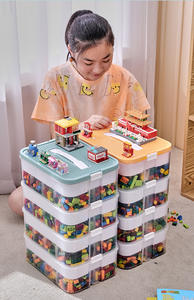 Organisateur d'artisanat en plastique de haute qualité avec plateau amovible, compartiments de rangement empilables, <span class=keywords><strong>techniques</strong></span> d'injection pour l'organisation des jouets - Product Image 5