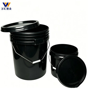 Conteneur de stockage en PP scellé avec couvercle, 2,5 gallons (10 <span class=keywords><strong>litres</strong></span>) de seau en <span class=keywords><strong>plastique</strong></span> rond de qualité <span class=keywords><strong>alimentaire</strong></span> écologique - Product Image 1