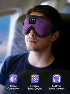 Masque de sommeil Bluetooth <span class=keywords><strong>avec</strong></span> écouteurs sans fil, masque oculaire occultant 3D pour <span class=keywords><strong>les</strong></span> dormeurs latéraux, voyages en avion, logo personnalisé accepté - Product Image 6