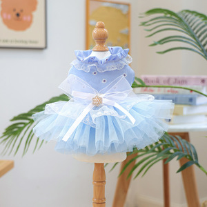 Kingtale Proveedores de mascotas personalizados Vestido de perro bordado para ropa de perro pequeño para cumpleaños Boda - Product Image 3