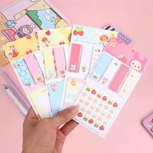 Cute Cartoon Simple Bear Multifunctional Index Tabs Reusable Office Study Supplies Essential <b>Memo</b> <b>Pads</b> for the School Season - Product Image 1