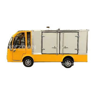 รถกระบะไฟฟ้า 2 ที่นั่งจากจีน ขับเคลื่อนสี่ล้อ สำหรับผู้โดยสารและขนส่งสินค้า รถบัสและรถยนต์สำหรับเที่ยวชมสถานที่ - Product Image 1