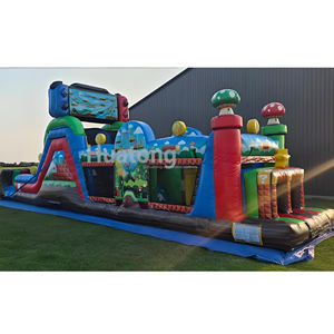 상업용 PVC 야외 인플레이터블 장애물 코스 대형 인플레이터블 스포츠 챌린지 게임 어린이용 인플레이터블 장애물 코스 - Product Image 5