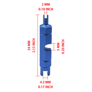Outil de démontage de valve Presta Schrader 3 en 1, clé à valve double tête pour l'entretien des pneus de vélo, de moto et d'automobile - Product Image 2