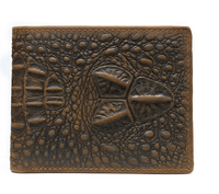 High End Kualitas Mens Buaya Dompet Atas Asli Kulit Kantor Kulit Pendek Dompet Dompet untuk Pria Monedero