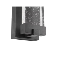 Applique murale LED extérieure moderne en aluminium étanche avec verre à bulles pour jardin, villa, entrée, porche, cour arrière, allée