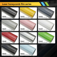 Film de protection de voiture en PET holographique laser nid d'abeille, couleur arc-en-ciel irisée changeante, vinyle auto-adhésif pour la décoration extérieure des voitures