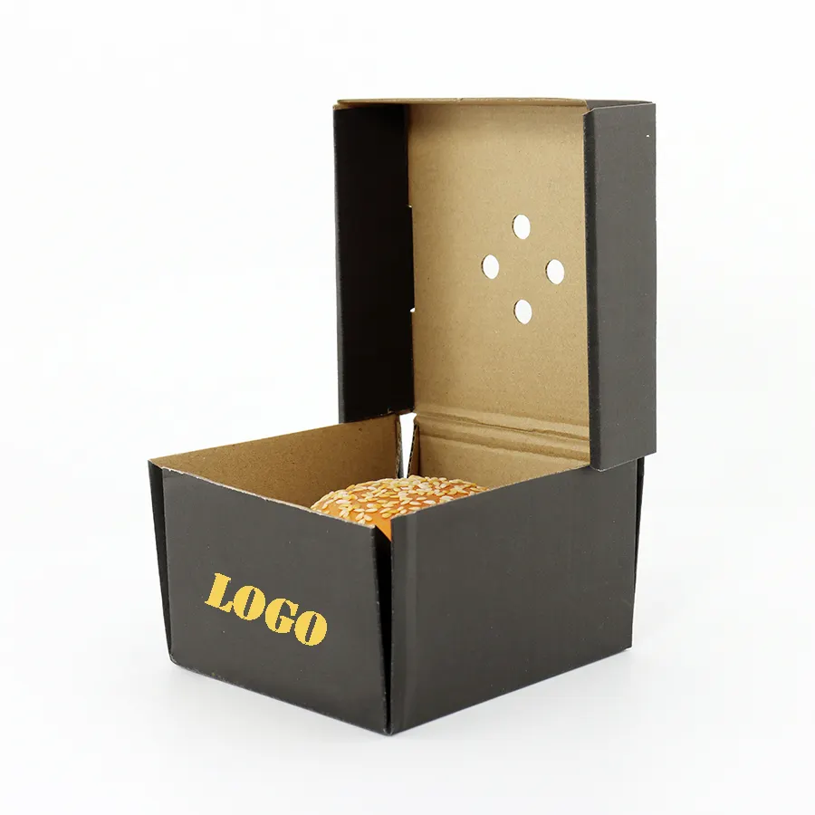 Biodegradable Heat-Resistant Custom Hamburg Box Certified To-Go Hamburger Box