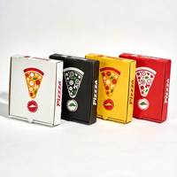 Boîte à pizza personnalisée avec logo imprimé, 12, 14, 16 pouces, avec fenêtre, en papier kraft ondulé, écologique, vente en gros pour les restaurants à emporter