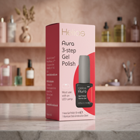Helios SUNDAY FUNDAY-40 Gel UV Premium avec vernis gel 3 étapes pour nail art et embellissement HGPK06