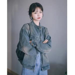 Chaqueta Vaquera para Mujer, Otoño 2024, Nuevo Estilo de Moda, Tendencia de Este Año, Elegante, Transpirable, Impermeable, Manga Larga, para Principios de Primavera - Product Image 1