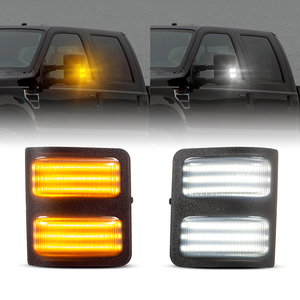 Luci di posizione per specchietto laterale con segnale sequenziale a LED per Ford F250 F350 F450 F550 2008-2016 - Product Image 1