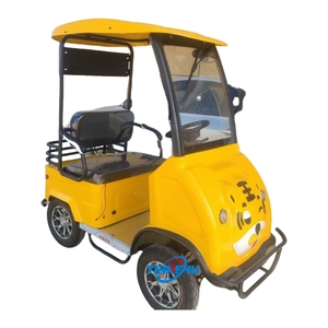 Popolare giallo piccolo animale modello Golf Cart 2 posti turismo auto Mini elettrico Golf Cart in vendita - Product Image 1
