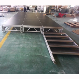 Assemble height adjustable stage event decorated aluminum stage - Product Image 2