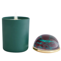 Décoration d'intérieur, mariage de luxe, dôme en cristal créatif, pot en verre givré, bougie parfumée à la cire de soja personnalisée, aromathérapie