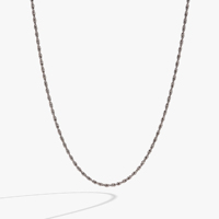 Collier chaîne à maillons miniatures en acier inoxydable plaqué or tendance et classique pour femme avec un design géométrique pour un anniversaire