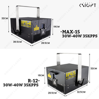 30W 40W Outdoor IP65 IP54 DJ Disco RGB 3D Animation Logo Effekt Sky Professioneller Programmierbarer ILDA Laser-Lichtshow-Projektor