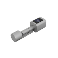 Cylindre intelligent Tuya Premium pour portes d'entrée en aluminium avec accès par empreinte digitale, mot de passe, carte et contrôle par application