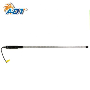 ไฟแอลอีดีแบบแส้คู่สีเหลืองอำพันและสีแดง ADT Oem สำหรับรถบักกี้ เสาอากาศแอลอีดีแบบแส้ ไฟส่องสว่าง 360 องศา เพื่อความปลอดภัย สำหรับรถ ATV UTV RZR รถบรรทุก - Product Image 2