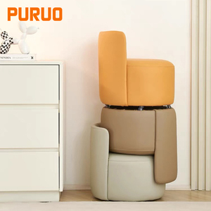 <span class=keywords><strong>Poltrona</strong></span> Singola Moderna Nordica Imbottita in PU, <span class=keywords><strong>Poltrona</strong></span> a Botte per Piccoli Spazi, Ideale per Soggiorno e Arredamento Hotel - Product Image 5