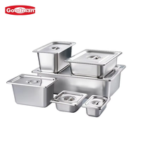 Kommerzielle Catering Edelstahl GN Pfanne Gastro norm Dampf tisch Food Pan für Hotel Restaurant Buffet Gewerbliche Küche