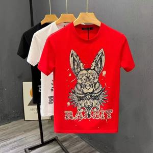 T-shirt estiva classica da uomo a maniche corte Design 100% cotone 'dove diavolo sei stato tu Loca' - Product Image 3