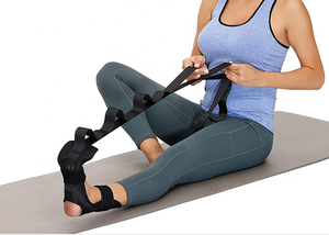Prodotto per Sport e Intrattenimento: <span class=keywords><strong>Fascia</strong></span> Elastica per <span class=keywords><strong>Stretching</strong></span> di Piede e Polpaccio, per Fascite <span class=keywords><strong>Plantare</strong></span>, Correzione Articolazioni della Caviglia e Riabilitazione - Product Image 2