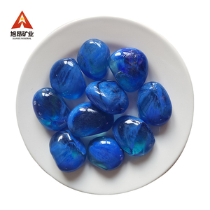 2-3 cm di vetro colorato trasparente pioggia fiore di pietra per la piscina che pavimenta parco cuscino per piedi al suolo - Product Image 2