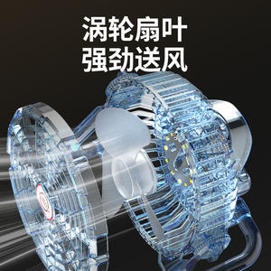 Mobilefan Mini ventilador portátil, duración de la batería de 6 a 8 horas, plegable, recargable por USB, para uso en exteriores y en el hogar, color verde - Product Image 3