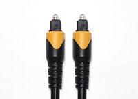 Câble audio optique numérique Toslink 5,0 mm avec gaine en PVC et coque métallique 1M, 2M, 3M ou 5M pour enceintes et moniteurs