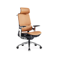 Vente en gros Chaise de bureau de luxe avec appui-tête réglable Chaise ergonomique en cuir pour ordinateur Boss