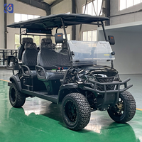 Voiture de golf électrique à 4 roues homologuée pour la route CAMP, batterie au lithium, 6 places, 7500W, voiturette de golf électrique pour le tourisme