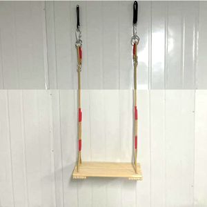 Solid Wood Swing 80kg Capacity Adjustable Indoor Outdoor <b>Hanging</b> <b>Chair</b> For Children And Adults Rustic Design - Product Image 1