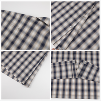 Chemises à carreaux classiques à manches longues, style vintage, unisexe, 100% coton, coupe ample et droite