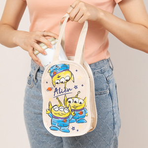 ที่ใส่ขวดน้ำหุ้มฉนวนผ้าใบน่ารักพร้อมกระเป๋าทรงเสน่ห์ที่เก็บขวดน้ำแบบพกพาความจุขนาดใหญ่ออกแบบได้ตามสมัยนิยม - Product Image 5