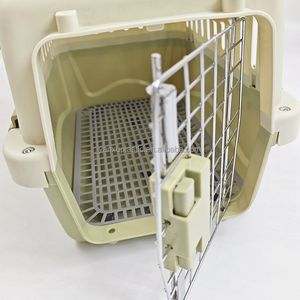 Caisse de transport pour animaux de compagnie en plastique respirant avec boucle à pression classique, approuvée <span class=keywords><strong>IATA</strong></span> pour les voyages en voiture et destinée aux grossistes en animalerie - Product Image 5