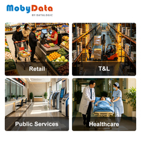 Escáner de Código de Barras con Cable USB Mobydata HS300, Lector de Códigos QR 1D 2D de 1MP para Sistema POS, Supermercado, Farmacia y Tienda Minorista