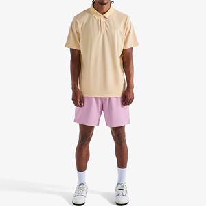 Camisas de Golf de Punto Sólido de Lujo para Hombre OEM, Elásticas en Cuatro Direcciones, Logotipos Bordados Personalizados, Impresión Exclusiva a Medida - Product Image 3