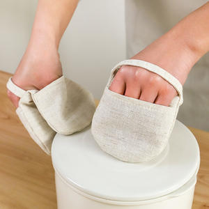 Guantes de Cocina de Algodón Grueso y Lino, Resistentes al Calor, 18.5 cm, para Hornear, Horno y Microondas, Color Sólido - Product Image 1