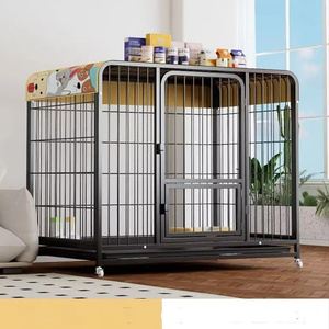 IJzeren hondenkooi toilet voor grote, middelgrote en kleine honden, binnengebruik, ademend ontwerp, eenvoudige installatie, geschikt voor Labrador/Golden Retriever. - Product Image 1