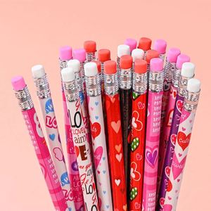 Crayon en bois HB personnalisé avec gomme, imprimé sur mesure, promotionnel, motif dessin animé - Product Image 2