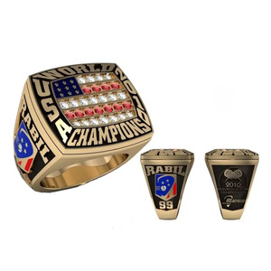 2025 personalizado fútbol baloncesto deportes Usssa béisbol Campeonato anillo Softball voleibol alta calidad equipo campeones anillo - Product Image 2