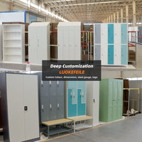 Casier en acier à 10 portes, armoire de rangement métallique pour vêtements, casiers avec serrure à clé pour école, gymnase, personnel, usine, vestiaire