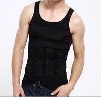 Camiseta de Compresión Reductora para Hombre, Marca Privada Personalizada, Cintura Elástica, Material de Poliéster, Control de Abdomen para Ejercicio, Yoga y Fitness