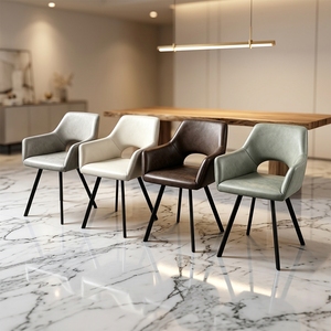 Sedia da Pranzo Moderna di Lusso per Esterni, Arredamento per Sala da Pranzo e Ristorante, Mobili per la Casa in Stile Scandinavo di Alta Qualità - Product Image 2