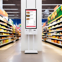 Kiosque tactile personnalisé avec logo, machine de libre-service, kiosque de restauration rapide, terminal de paiement POS, écran tactile POS