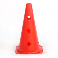 Cônes de football d'agilité en plastique 38 cm, flexibles pour l'intérieur et l'extérieur, pour l'entraînement, les activités de groupe, les exercices de signalisation, couleur personnalisable