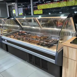 deli showcase for supermarket