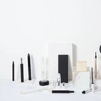 4 couleurs, palettes de fards à paupières vides personnalisées en ABS de forme carrée, jetables