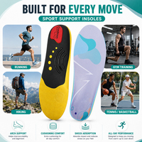 Semelles orthopédiques sportives personnalisées avec soutien de la voûte plantaire, absorption des chocs et coussinets de talon pour fasciite plantaire